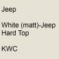 Preview: Jeep, White (matt)-Jeep Hard Top, KWC.